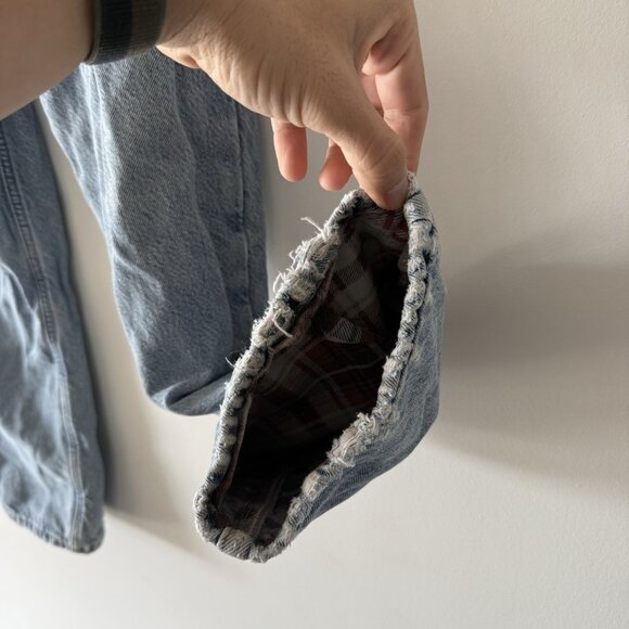 Vtg Carhartt Denim Jeans Mens MEASURES APPROX  32X28.5 Made USA Gorp Work - Picture 10 of 16